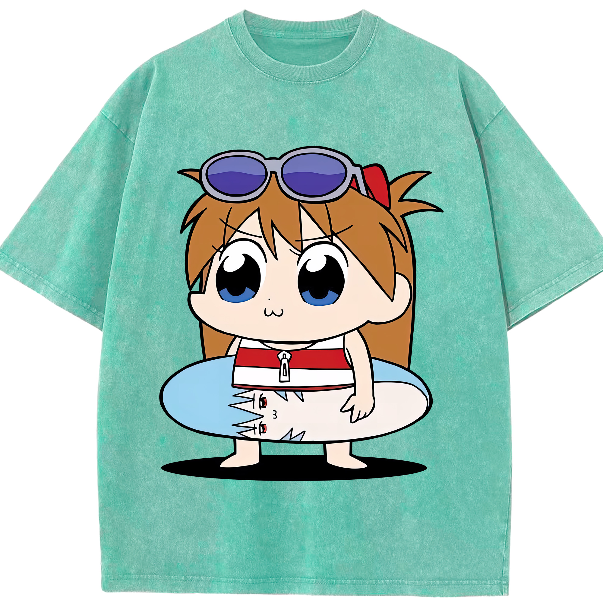 （画像用） EVA 新世紀エヴァンゲリオン 綿100% ヴィンテージ風 半袖Tシャツ（フロントプリント）